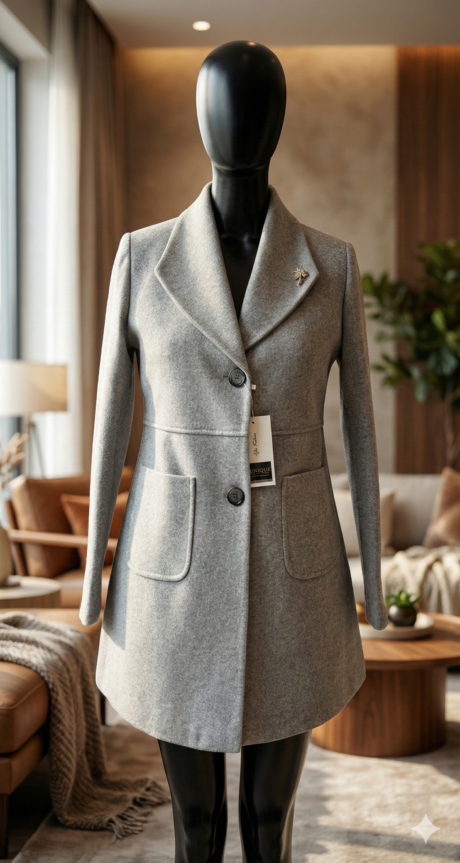 Elegant Black Women's Coat