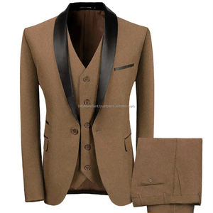 Men's Brown Three-Piece Suit Sample Piece