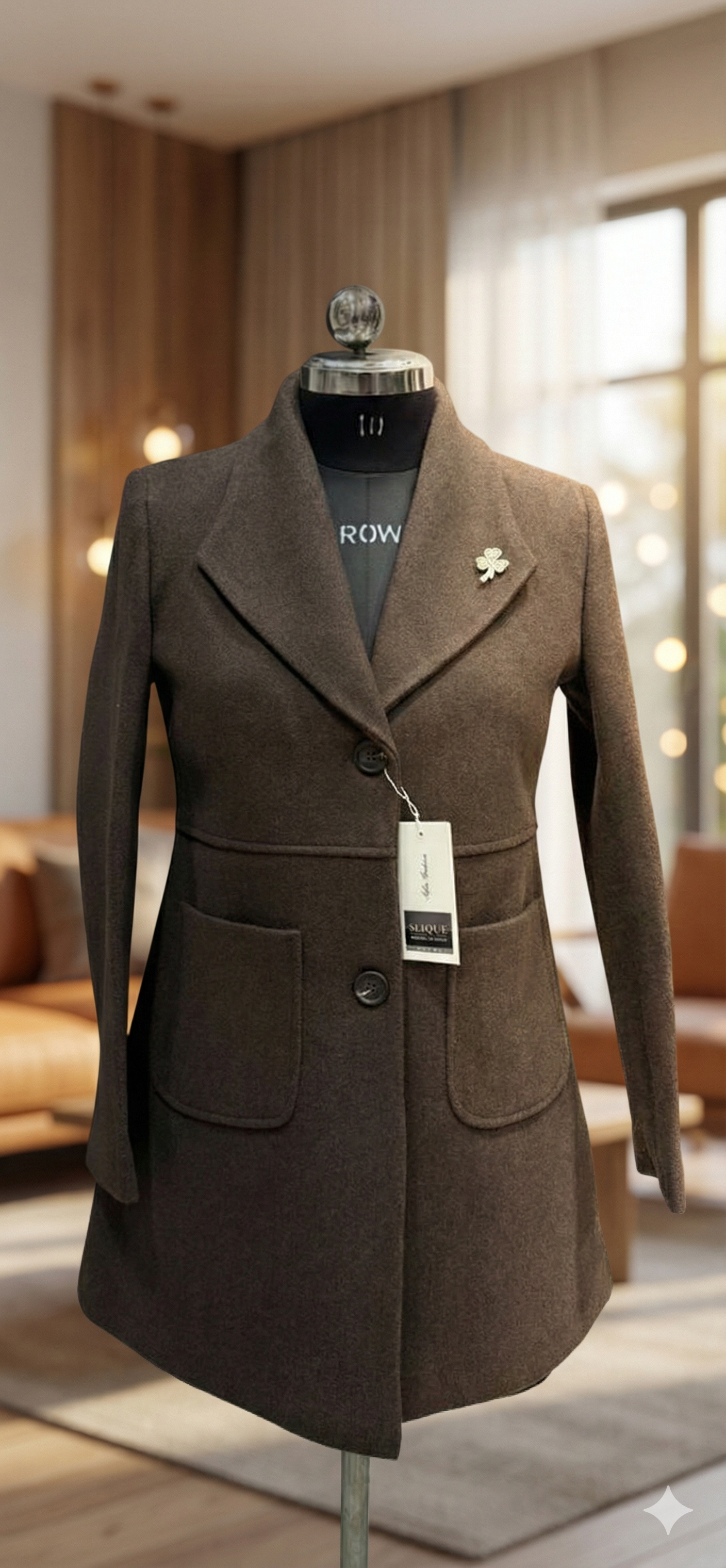 Elegant Black Women's Coat