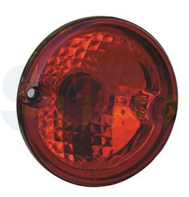 Fanale Posteriore Rotondo SN 710/12V FANALE LENTE TRASPARENTE ROSSO SERIE 710