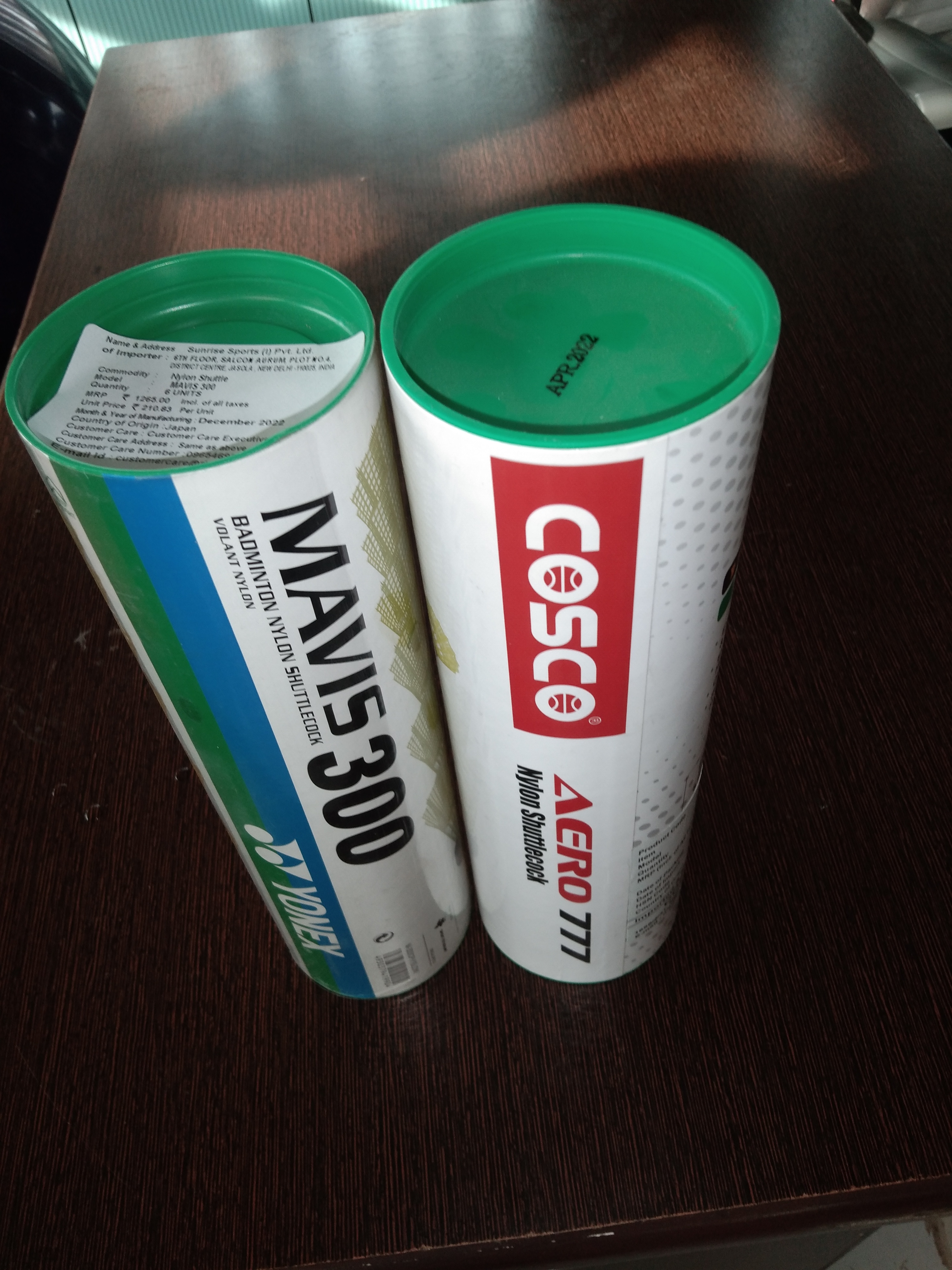 Badminton Shuttlecock Tubes