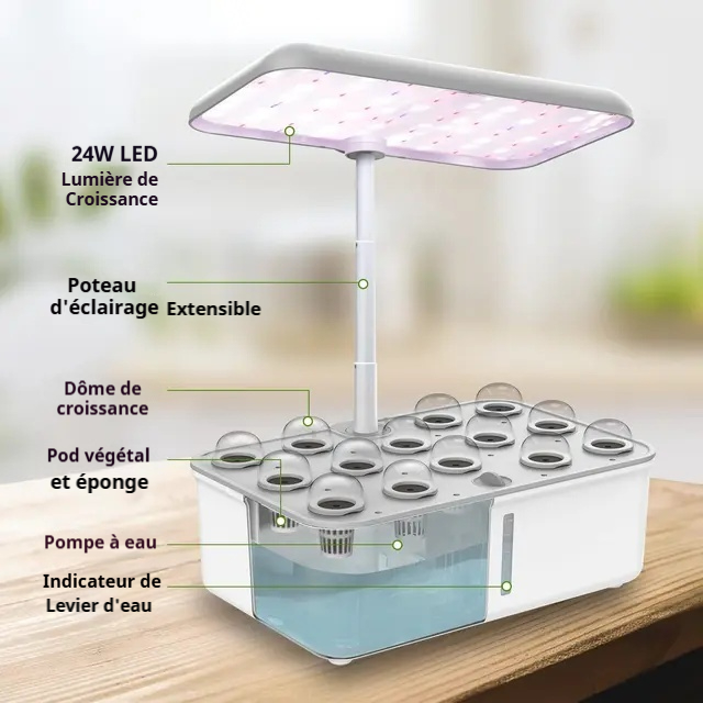 Système Hydroponique Tuya Wi-Fi – Jardin Intérieur Intelligent Connecté