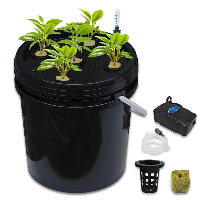 DWC-Kit Hydroponique Profond 5 Plantes – Système de Culture d’Intérieur