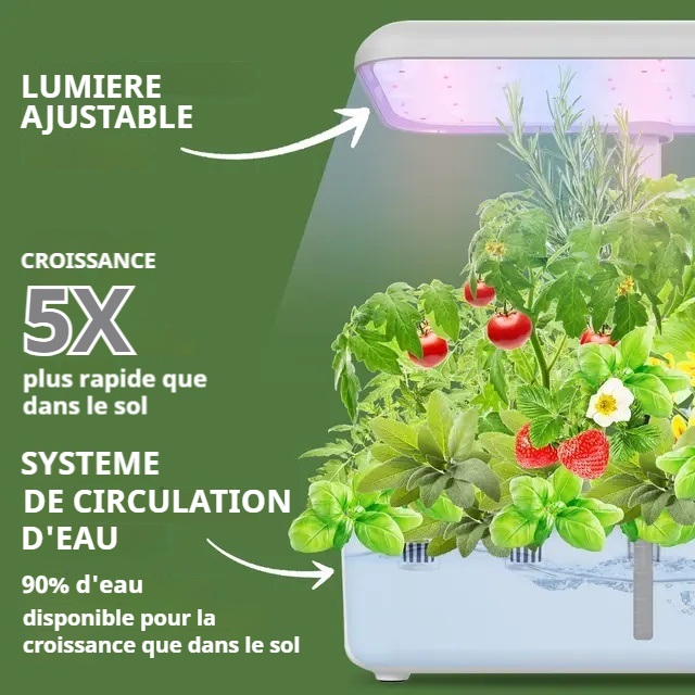Système Hydroponique Tuya Wi-Fi – Jardin Intérieur Intelligent Connecté