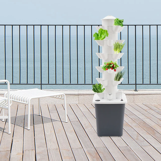 Kit Vertical Hydroponique 30 Plantes – Tour de Culture à 6 Niveaux