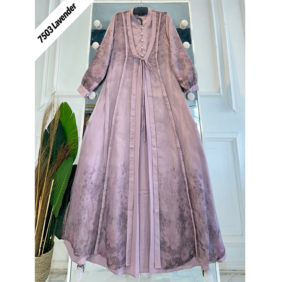 GAMIS KATUN ORGANZA 7503 BY HAMIDAH COLEKTION