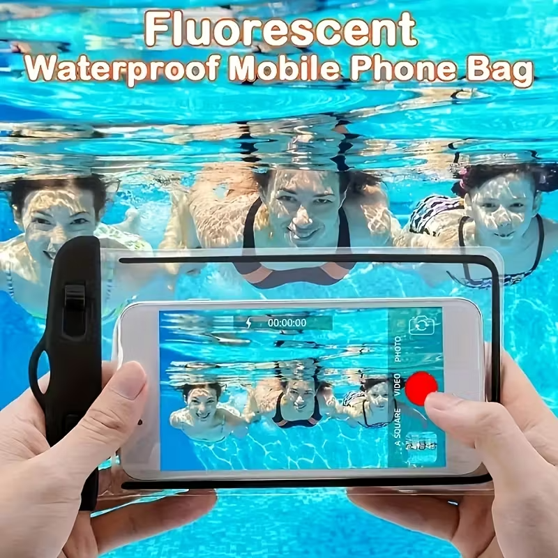 Fluorescent Waterproof Mobile Phone Bag