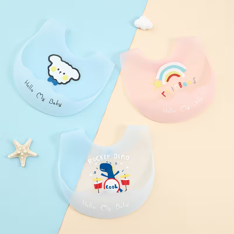 Silicone Baby Bib Set