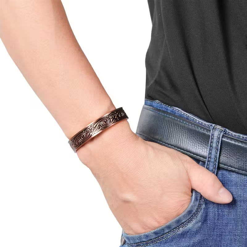 Engraved Copper Bracelet