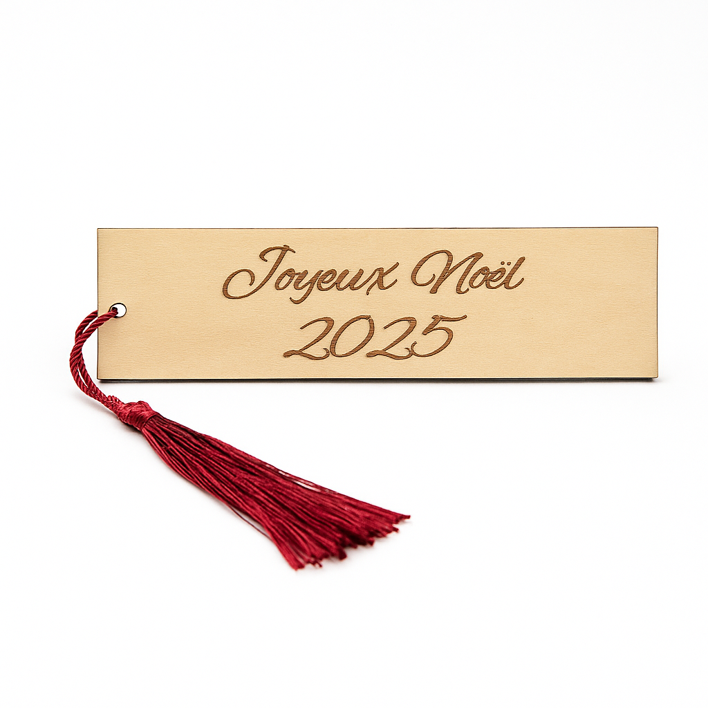 Marque-page en bois personnalisé