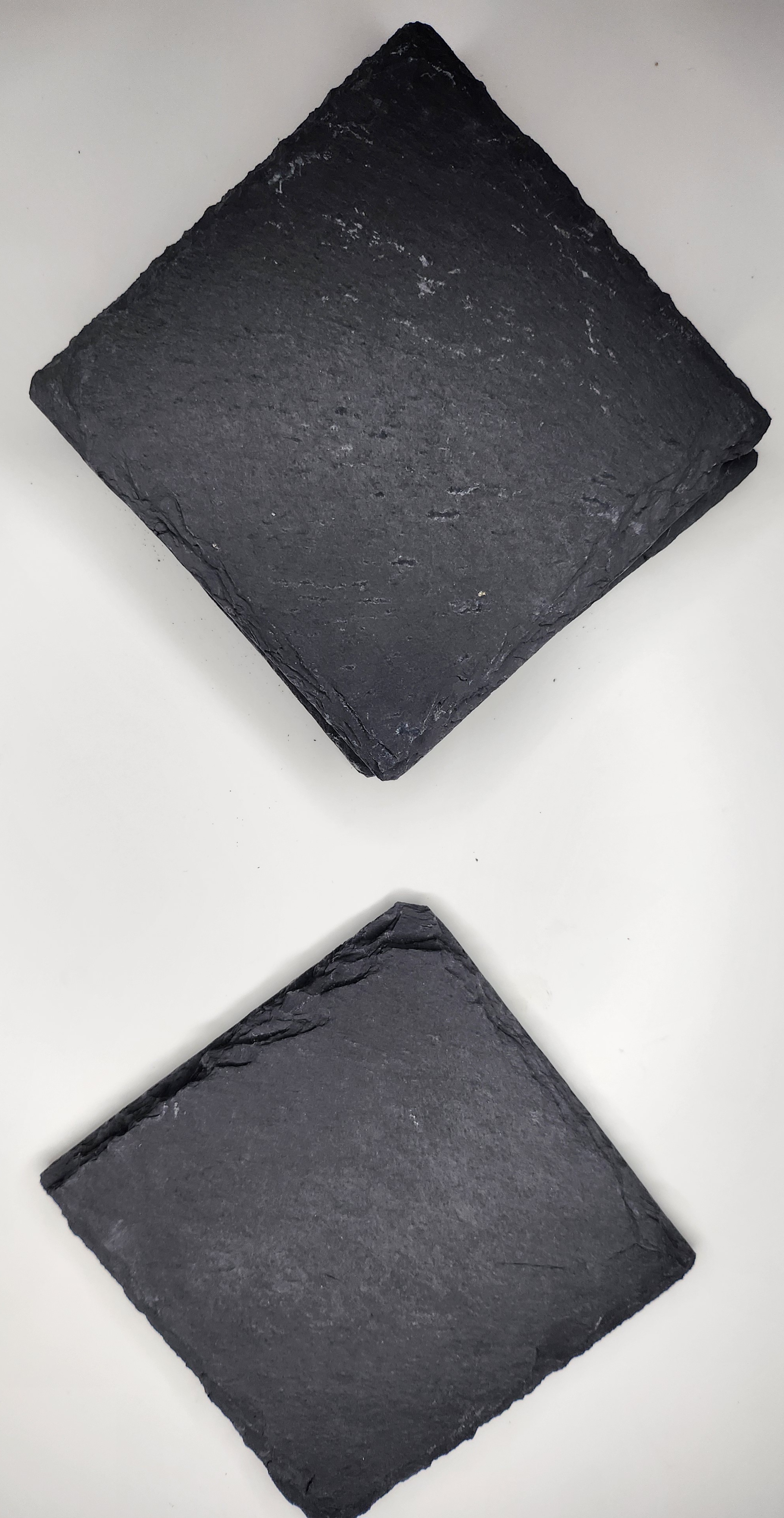 lot de 4 sous-verres en ardoises avec boîte de rangement en tilleul de 3mm