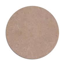 Round Base With 2 Holes Cutout MDF Design 1