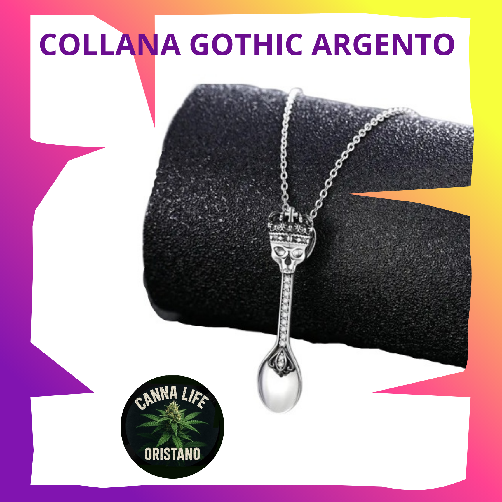 Collana Gothic Argento