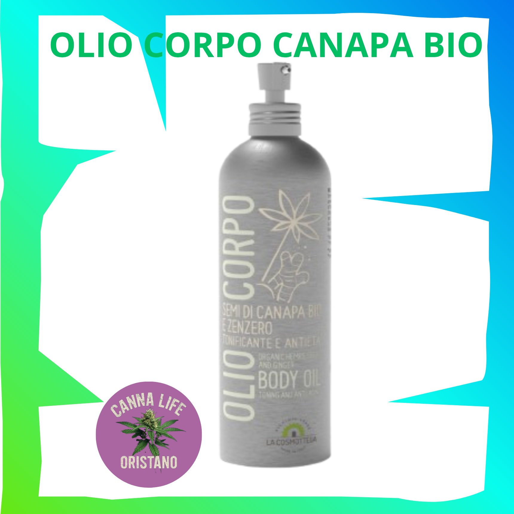 Olio Corpo Canapa Bio
