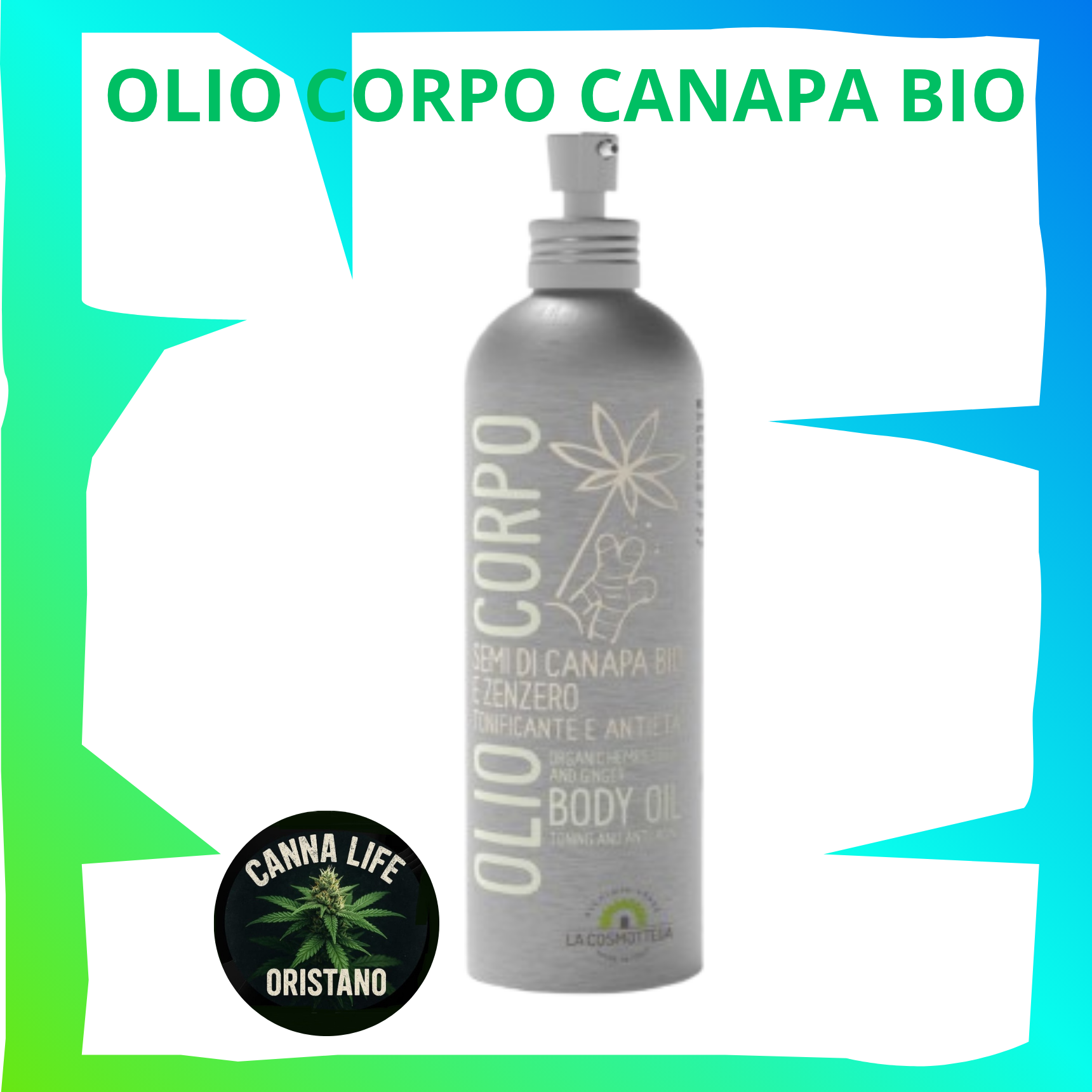 Olio Corpo Canapa Bio