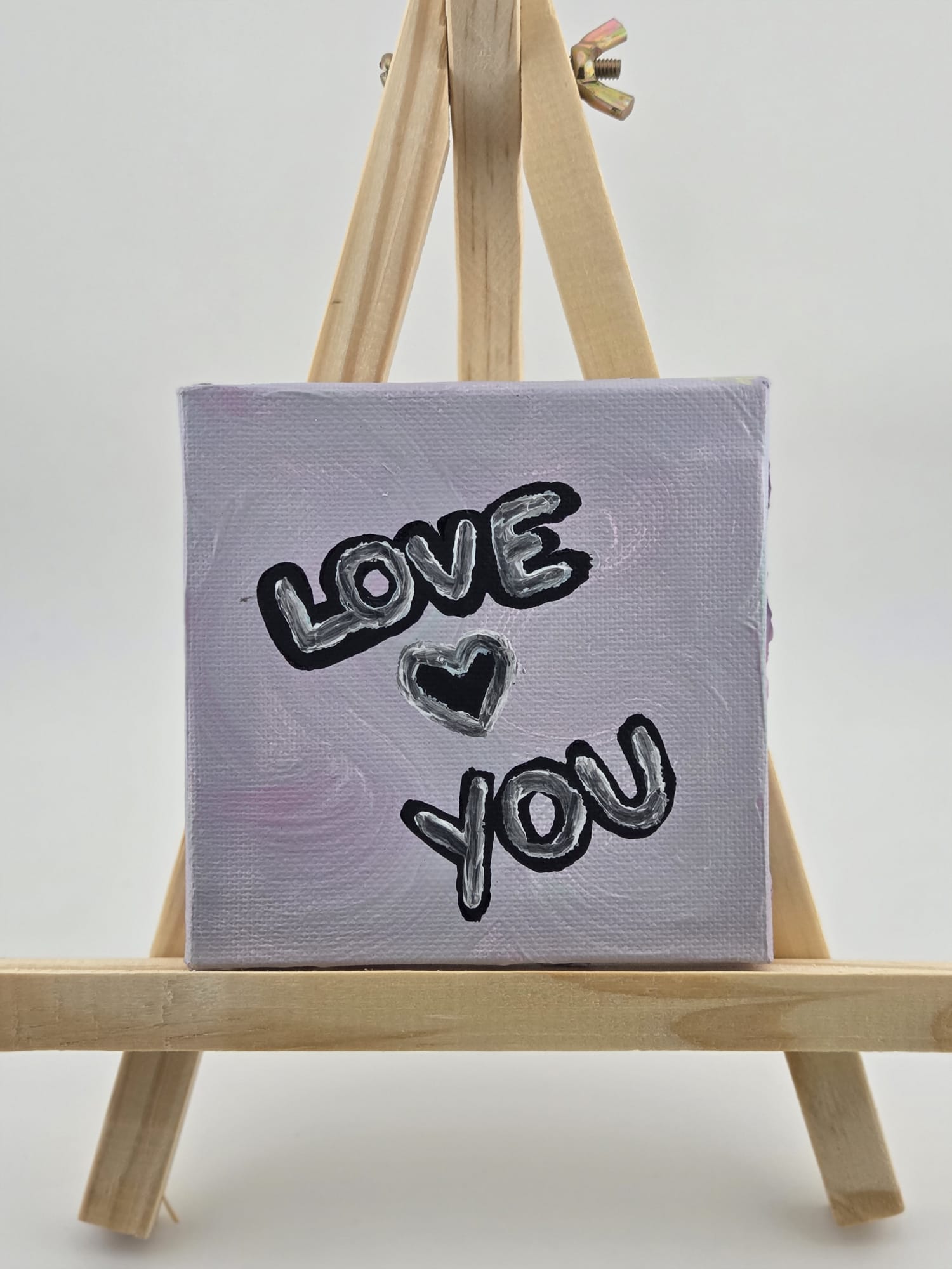 Handgemaltes 'Love You'-Bild