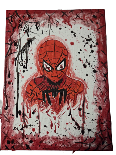 Handgemaltes Spider-Man Bild