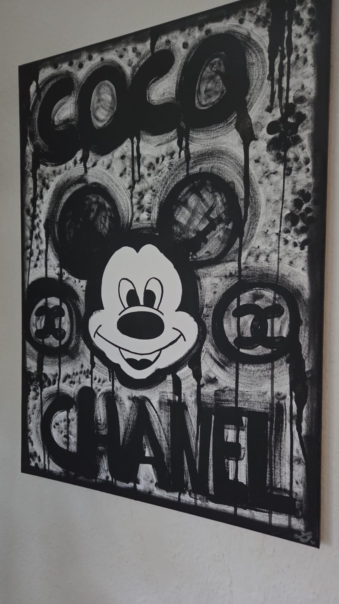 Modernes Kunstbild – Mickey und Chanel