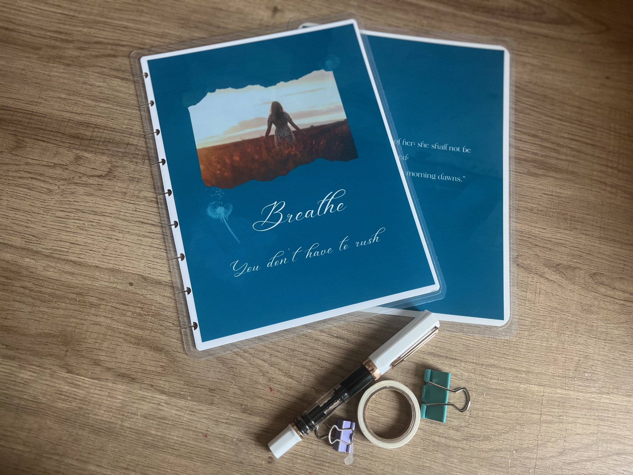 (Various Sizes) Custom Made Disc Bound Planner Covers