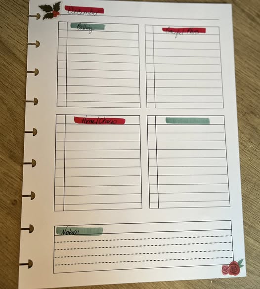 Weekly To Do/Goal Setting Page