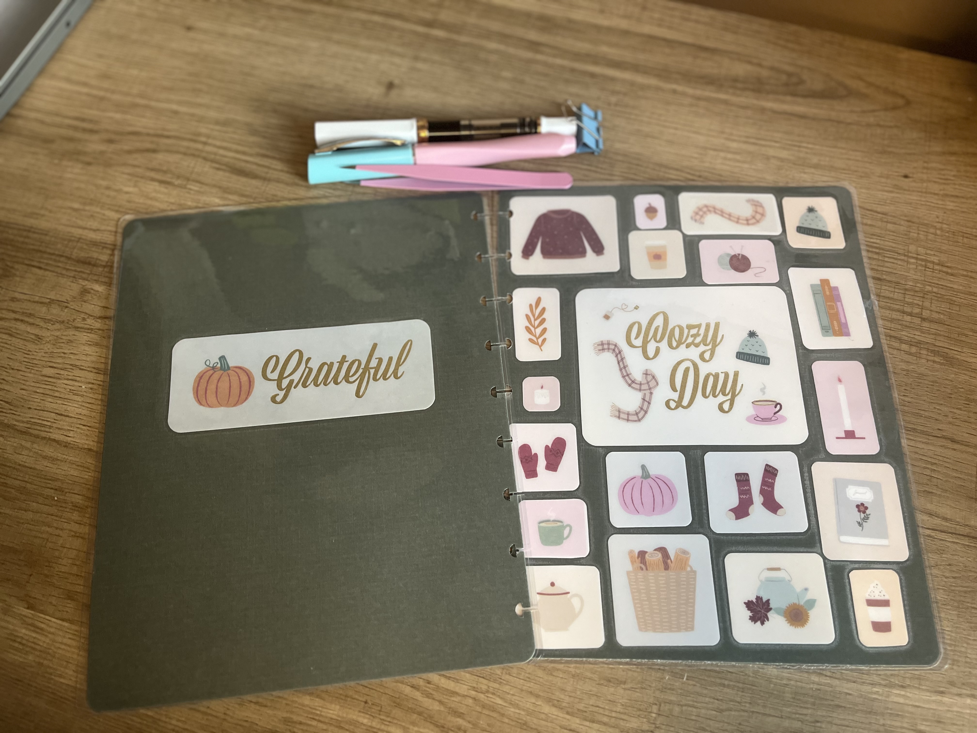 (Various Sizes) Custom Made Disc Bound Planner Covers