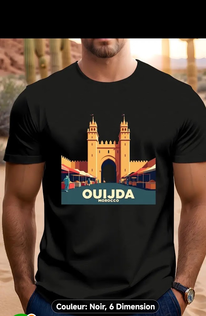 T-shirt a thème ville et pays 