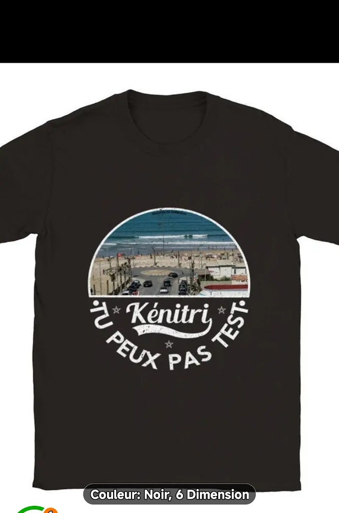 T-shirt a thème ville et pays 