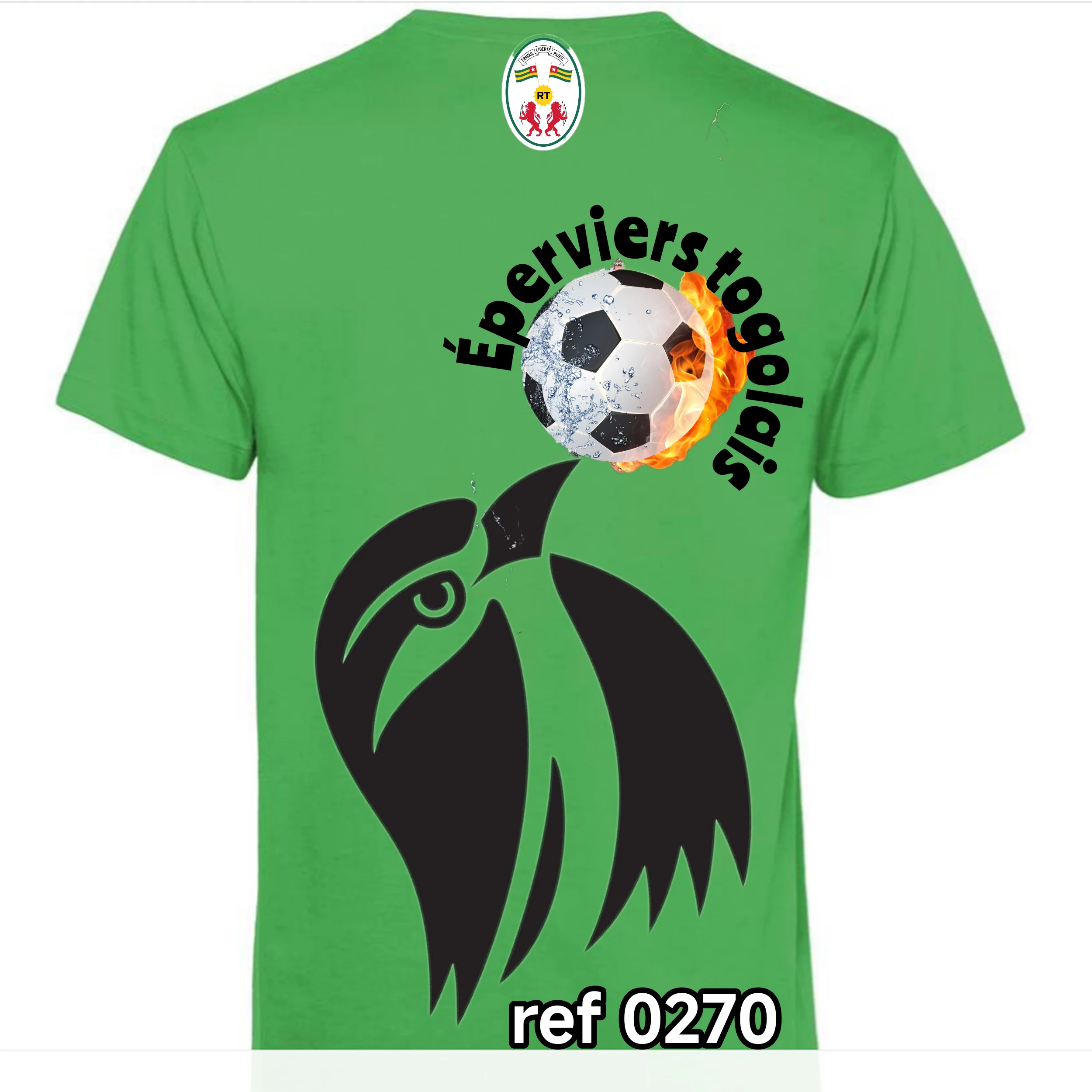 T-shirt floqué à la main et soutien de la coupe d Afrique des nations 2025 /2026 