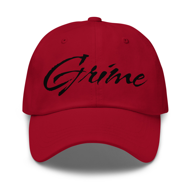 Grime Red Baseball Cap