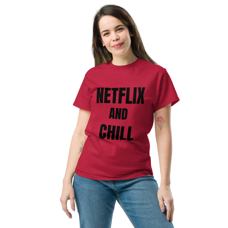 Netflix and Chill Red T-Shirt