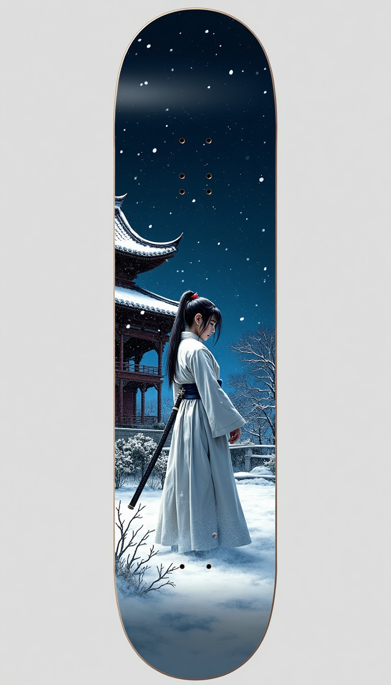 Samurai Warrior Skateboard Deck, CRAZY SAYING CUSTOM DECKS, AND BROOKLYN BOARDS