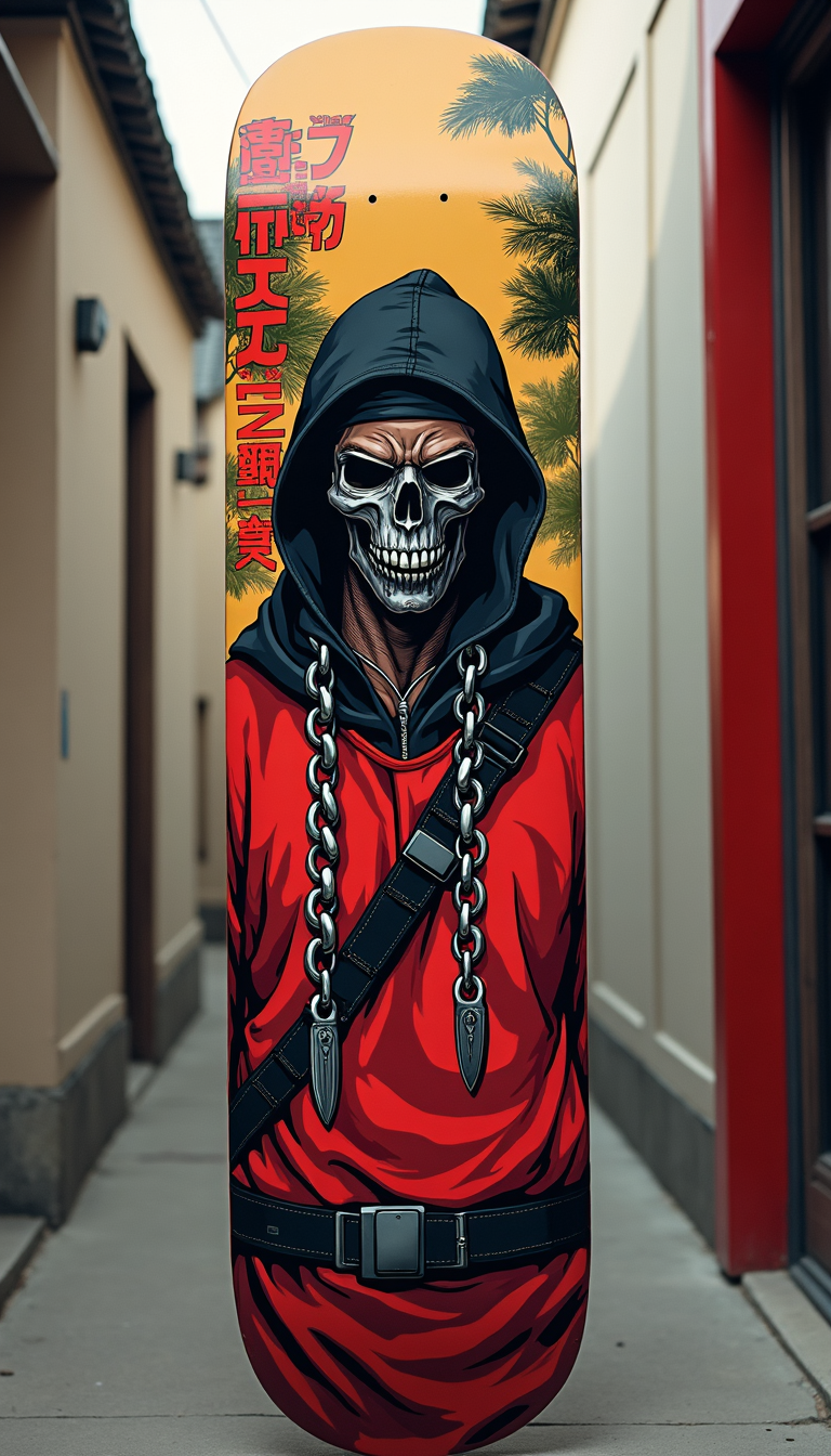 Hooded Character Skateboard Deck,CRAZY SAYING CUSTOM DECKS, AND BROOKLYN BOARDS 