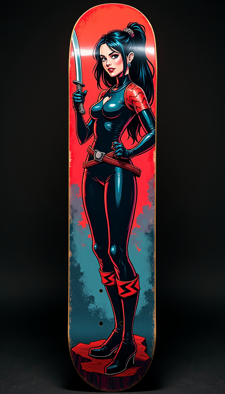 Comic Warrior Skateboard Deck