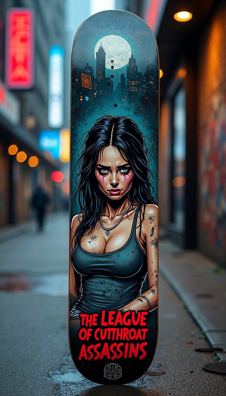 League of Cutthroat Assassins Skateboard Deck