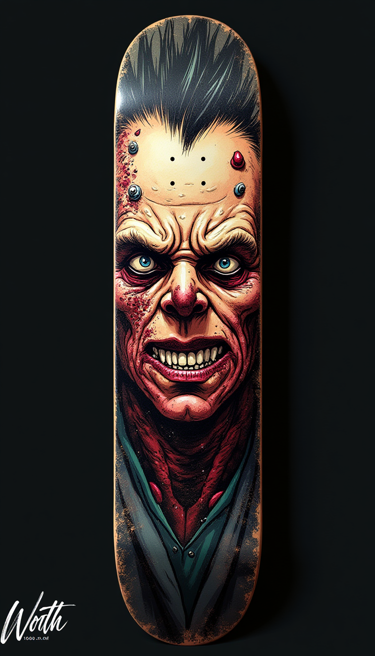 Artistic Portrait Skateboard Deck