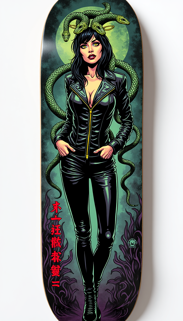 Snake Queen Skateboard Deck, CRAZY SAYING CUSTOM DECKS, AND BROOKLYN BOARDS