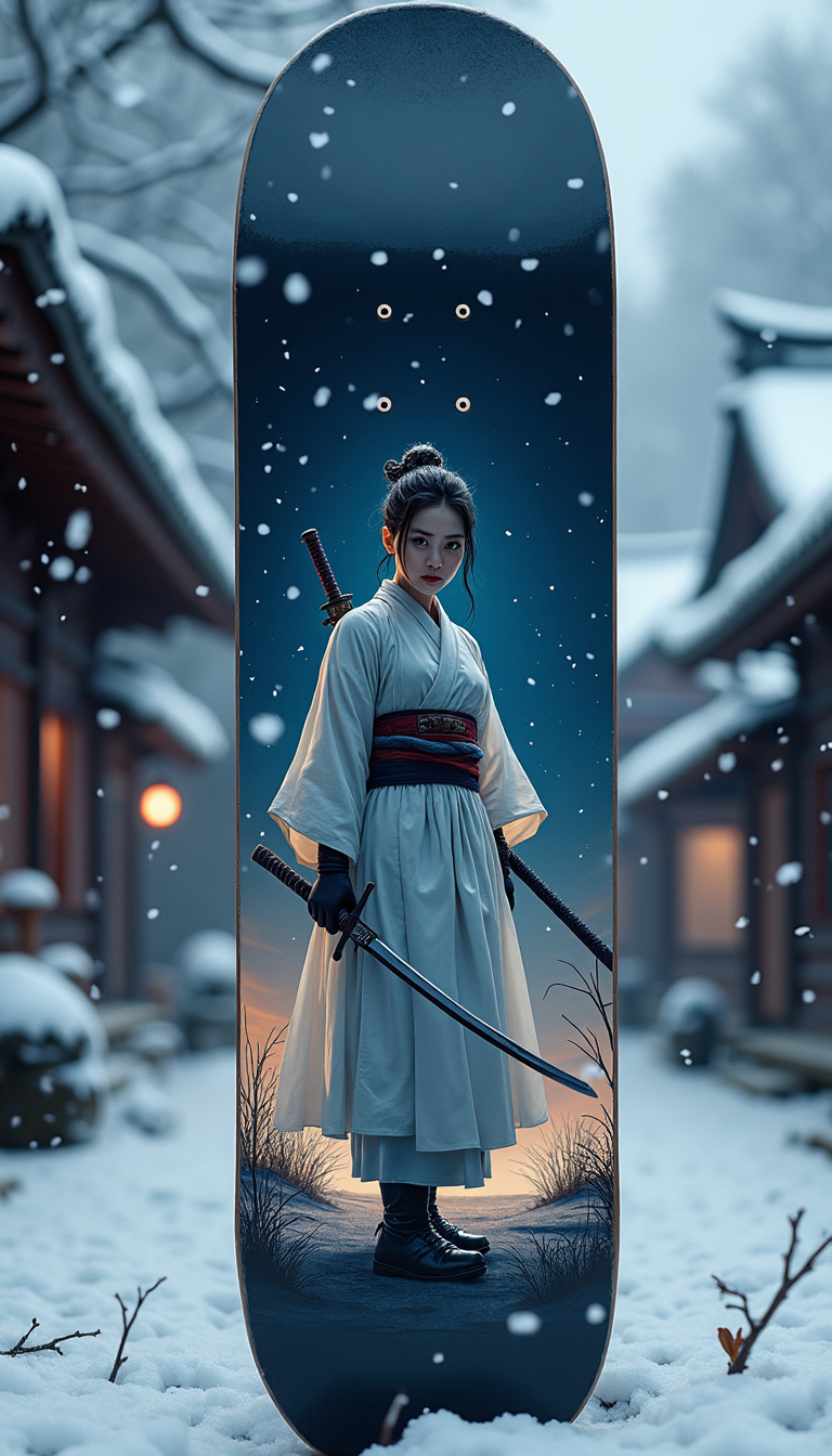 Samurai Warrior Skateboard Deck, CRAZY SAYING CUSTOM DECKS, AND BROOKLYN BOARDS