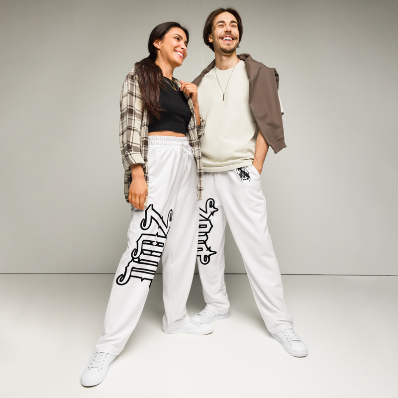 Calça Moletom de Perna Larga Unissex