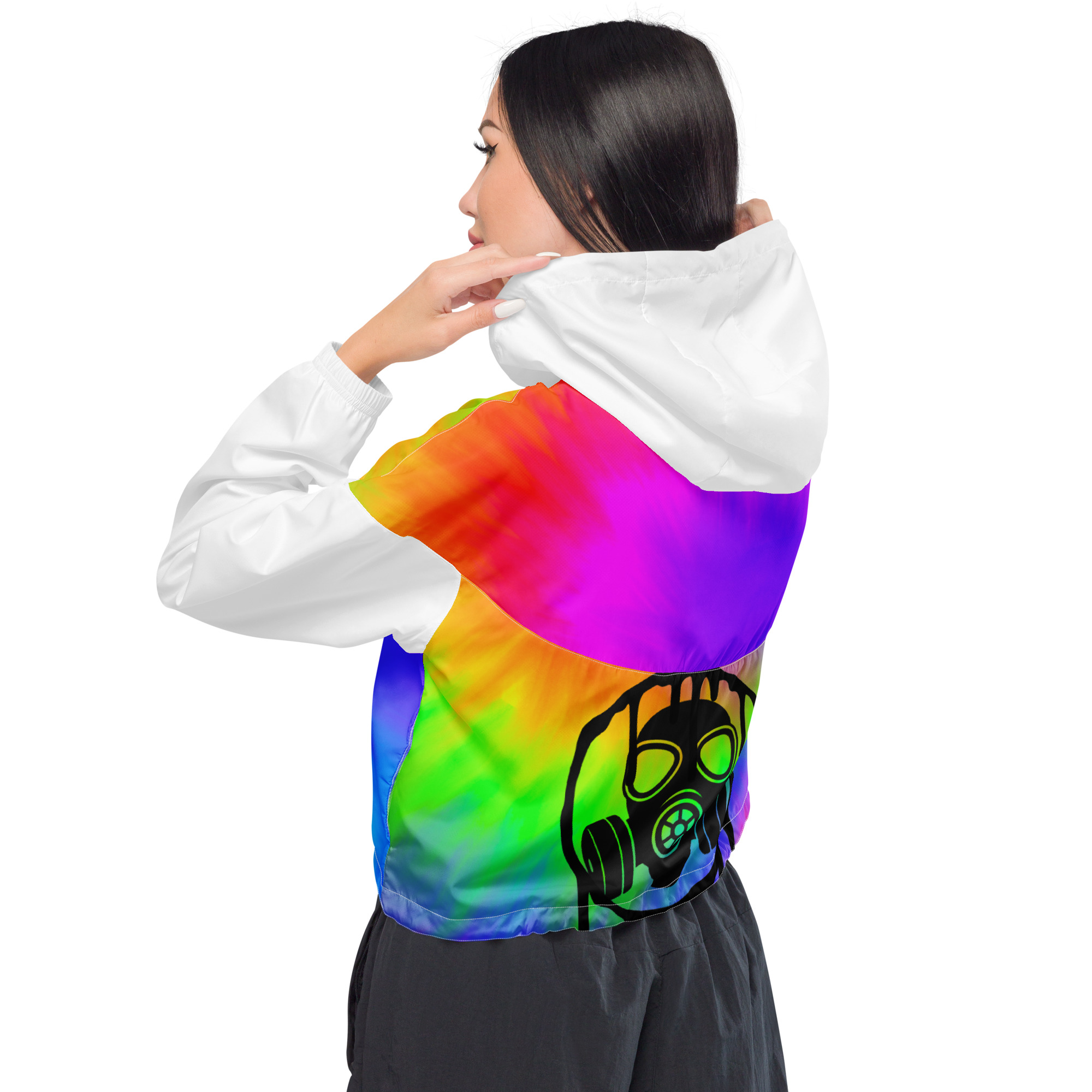 Corta-vento Cropped Feminino 