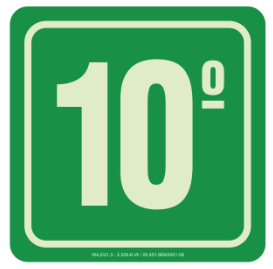Placa de inclinação 10º