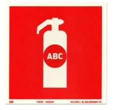 Placa Sinalizadora para Extintor de Incêndio