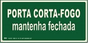 Placa de Porta Corta-Fogo