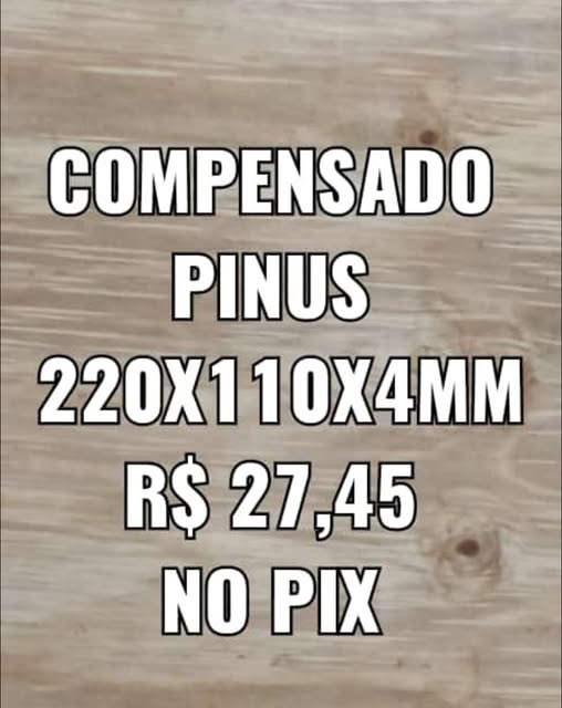 COMPENSADO PINUS 4MM 2,20X1,10
