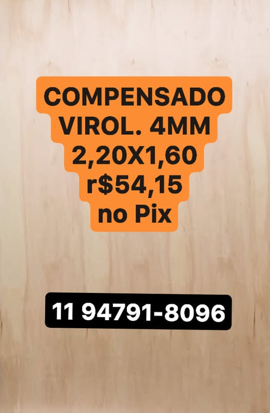 COMPENSADO VIROLA 4MM 2,20X1,60