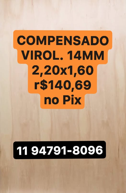 COMPENSADO VIROLA 14MM 2,20X1,60