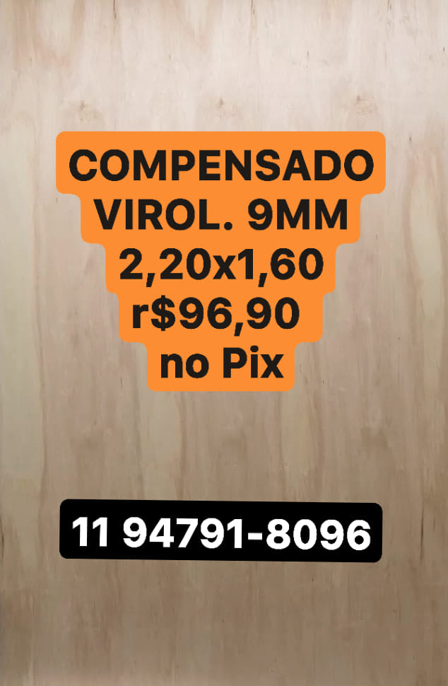 COMPENSADO VIROLA 9MM 2,20X1,60