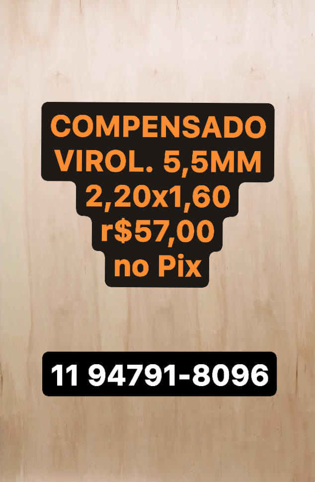 COMPENSADO VIROLA 5,2MM 2,20X1,60