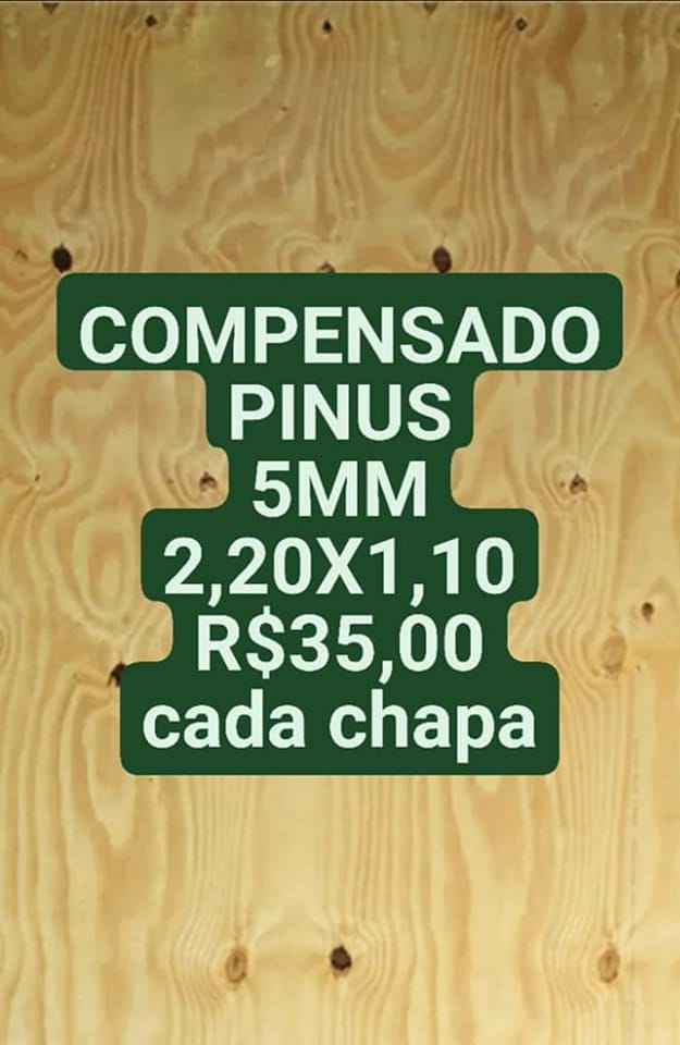 COMPENSADO PINUS 5MM 2,20X1,10