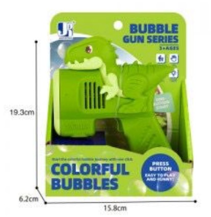 🦖 Pistola de Burbujas Dinosaurio – Diversión Jurásica con Solo Presionar un Botón