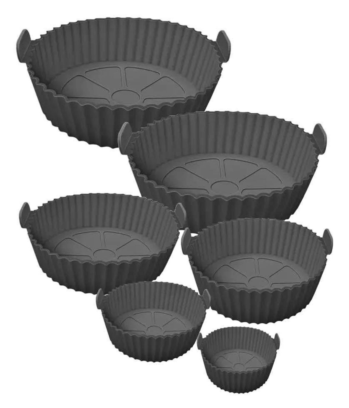 🍰 Moldes de Silicona para Freidora de Aire x6– Versatilidad, Antiadherencia y Cocina Creativa